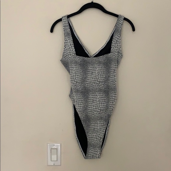 Nasty Gal Other - Square neck, high cut one piece